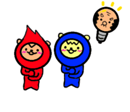 funky gg with red&blue 2 sticker #11757012