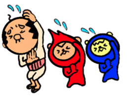 funky gg with red&blue 2 sticker #11757020