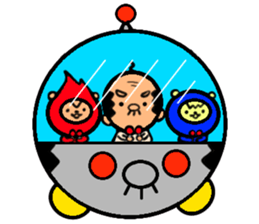 funky gg with red&blue 2 sticker #11757022