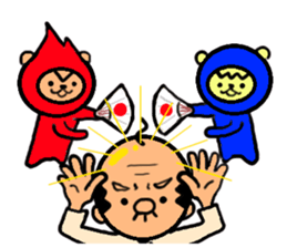 funky gg with red&blue 2 sticker #11757027