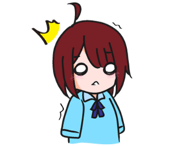 girl with rabbit sticker #11757140