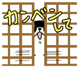 Negative black Shiba sticker #11757482