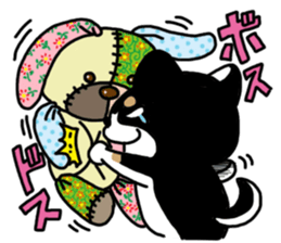 Negative black Shiba sticker #11757497