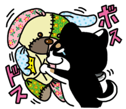 Negative black Shiba sticker #11757497