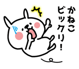 White rabbit sticker, Kaneko. sticker #11757587