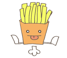 Expressive hamburger sticker #11758226