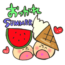 Summer mushroom sticker #11758319