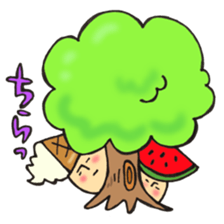 Summer mushroom sticker #11758320