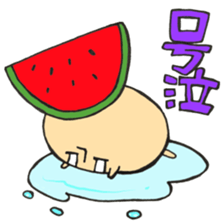 Summer mushroom sticker #11758341