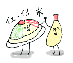 Cold noodle sticker #11758354