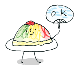 Cold noodle sticker #11758365