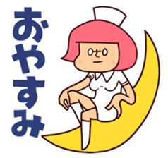 Bobbed Nurse 3 sticker #11758579