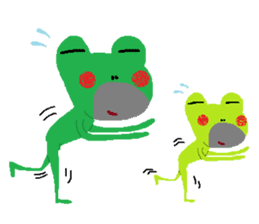 Uncle frog 3 sticker #11758658