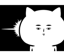 Annoying Serious look cat sticker #11758723