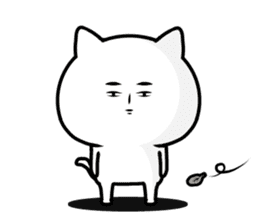 Annoying Serious look cat sticker #11758746