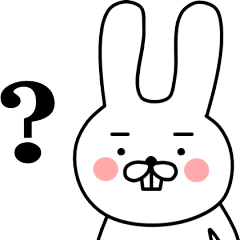 A little bit annoying rabbit