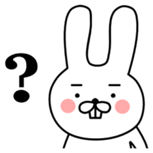 A little bit annoying rabbit sticker #11760032