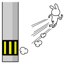 A little bit annoying rabbit sticker #11760045