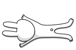 A little bit annoying rabbit sticker #11760048