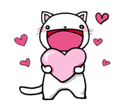 Cat is laughing all the way sticker #11760202