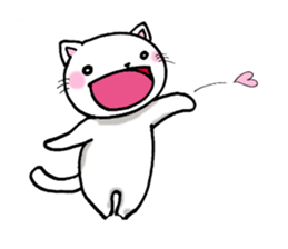 Cat is laughing all the way sticker #11760203