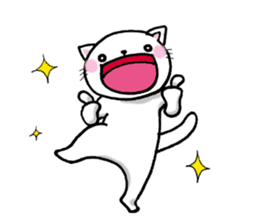 Cat is laughing all the way sticker #11760211
