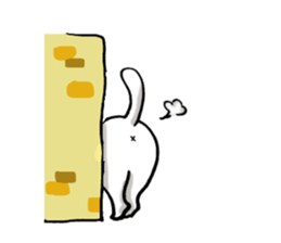 Cat is laughing all the way sticker #11760213