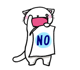 Cat is laughing all the way sticker #11760216