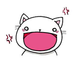 Cat is laughing all the way sticker #11760217