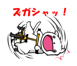 Cat is laughing all the way sticker #11760224