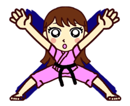 Movin Karate BUDO girl sticker #11760299