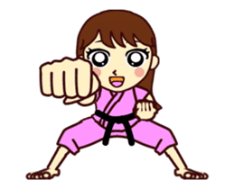Movin Karate BUDO girl sticker #11760306