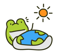 Keko the frog "movin'" sticker #11760312