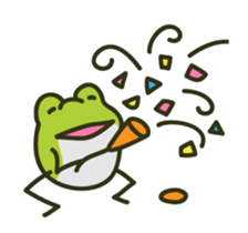Keko the frog "movin'" sticker #11760322