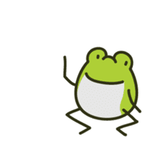 Keko the frog "movin'" sticker #11760334