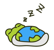 Keko the frog "movin'" sticker #11760335