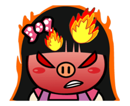 Sis Piga shakes it up sticker #11760353