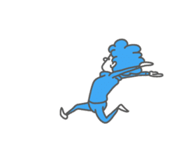 jerseyist -animated BLUE- sticker #11760375