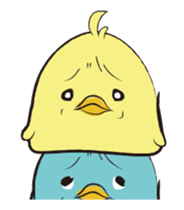 The Thinker bird sticker #11760496