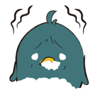 The Thinker bird sticker #11760502