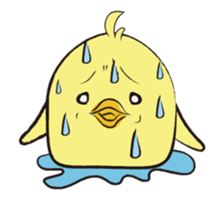 The Thinker bird sticker #11760515