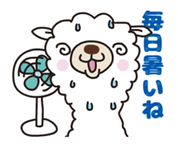 Alpaca summer ver. animated sticker sticker #11760598
