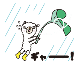 Alpaca summer ver. animated sticker sticker #11760614