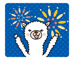 Alpaca summer ver. animated sticker sticker #11760615