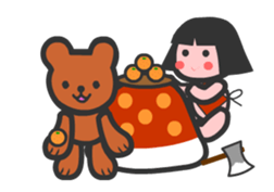 Bowl Miaul and old tale sticker #11761008