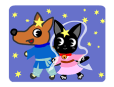 Bowl Miaul and old tale sticker #11761021