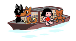 Bowl Miaul and old tale sticker #11761024