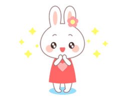 Moving Cutie Rabbit sticker #11761406