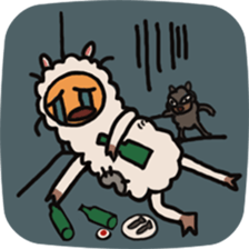 story of a poor lama sticker #11762074