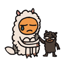 story of a poor lama sticker #11762078